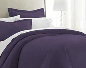 Essential King/Cal King Navy 3-PC Duvet Cover Set Ultra Soft Microfiber Bedding - Picture 1 of 5