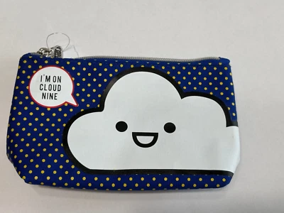 Bath & Body Works холст косметический макияж сумка застежки XOXO облако девять сняты с производства новый с Ярлыками - Изображение 1 из 3