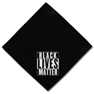 Black Lives Matter Say Their Names #BLM Print Square Black Bandanas 22 "x 22" - Picture 1 of 3