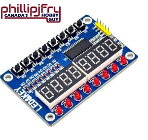 8-Bit LED 8-Bit Digital Tube 8 Key TM1638 Display module for AVR Arduino ARM - Picture 1 of 5
