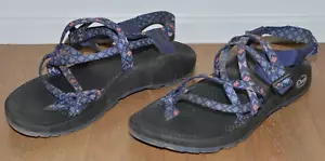 Chaco ZX2 Women’s 10 Sandals Classic Indigo Blue Purple Toe Ring Strappy - Picture 1 of 8