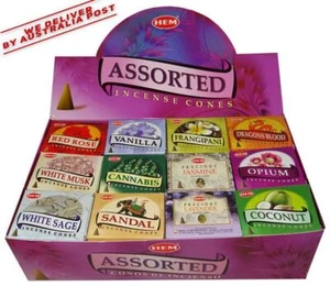 Cones Hem Nagchampa Variety Pack Incense Nag Champa Cones 10, 60, 120 - Picture 1 of 18