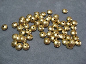 Vermeil Saucer Beads 4 x 6 Saucer - Picture 1 of 6