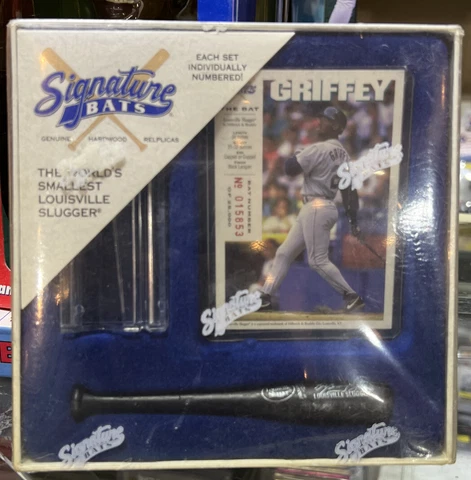 Signature Bats "Griffey The Bat" Hardwood Miniature Bat w/ Card No. #/25000 Cover