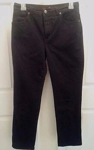 Gloria Vanderbilt Women's 6 Jeans Black Straight Leg 5 Pocket - Picture 1 of 4