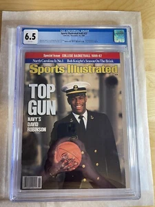 David Robinson 1st Sports Illustrated CGC 6.5 Newsstand 11/19/86 New Slab - Picture 1 of 3