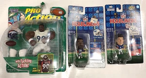 3 NFL FIGURE LOT Jim Harbaugh Curtis Martin Neil Smith Starting Lineup Football - Picture 1 of 2