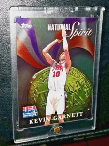 KEVIN GARNETT 2000 TOPPS USA NATIONAL SPIRIT INSERT TIMBERWOLVES HOF - Picture 1 of 3