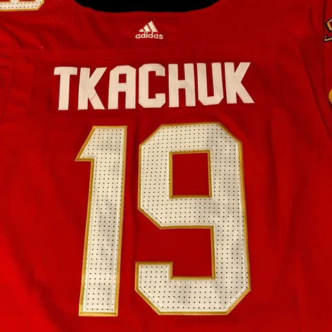 Large 52 Florida Panthers Matthew Tkachuk #19 2023 Stanley Cup Patch Jersey NWT Cover