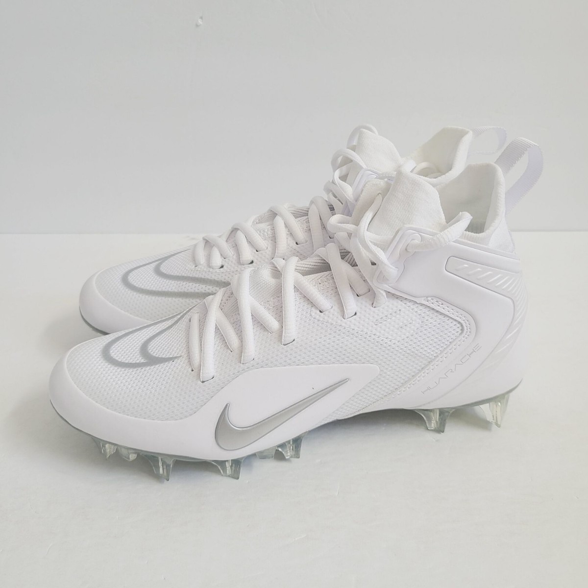 Nike Alpha Huarache 8 Elite White Metallic Silver for Sale Nike Alpha Huarache 8 Elite White Metallic Silver for Sale
