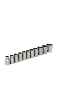 Vierkant Steckschlüsselsatz 1/2" Schiene metrisch Chrom Vanadium Stahl 11-tlg. - Bild 1 von 2