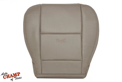 Se adapta a Toyota Tundra 2001 2002 2003 - Cubierta de asiento de cuero inferior del lado del conductor tostado Foto 1 de 4