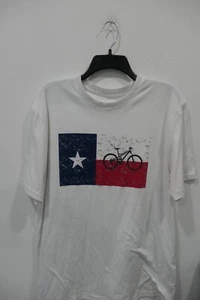 Nishiki Bicycle Tee T Shirt Mens Large White Knit Short Sleeve Crew Neck Casual - Picture 1 of 4