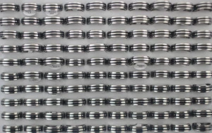 Venta al por mayor lotes de 32 piezas de anillos de acero inoxidable de moda para hombres esmalte negro giratorio joyería - Imagen 1 de 6