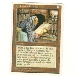 Library Of Leng Spanish Fifth Edition Magic The Gathering Single Card - Picture 1 of 4