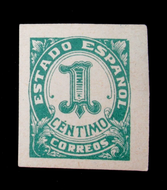 Spain Stamps Scott 715 Numeral 1 C 1936 Mint MH - Image 1 of 2