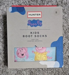 Hunter Peppa Pig Rose Metal Kids Small Boot Socks NEW - Picture 1 of 4