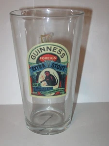 Guinness Glass Pint Beer Glass Monkey Barware Vintage Mancave - Picture 1 of 3