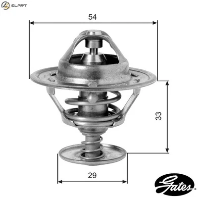 THERMOSTAT COOLANT TH12988G1 FOR DAIMLER XJ/40/81 LAND ROVER DEFENDER/Wagon 6.0L - Image 1 of 4