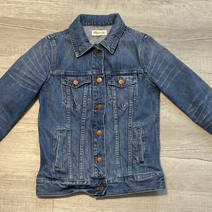 Madewell Jacket Womens XS Blue Denim Trucker Button Up Jean Classic Fit - Picture 1 of 7
