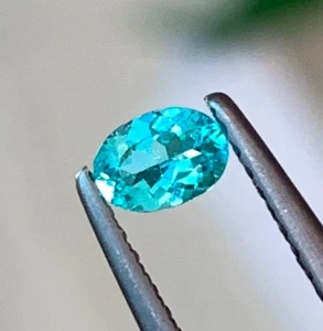 5.28 Ct Certified Natural Paraiba Tourmaline Neon Green Oval Cut Loose Gemstone - Picture 1 of 5