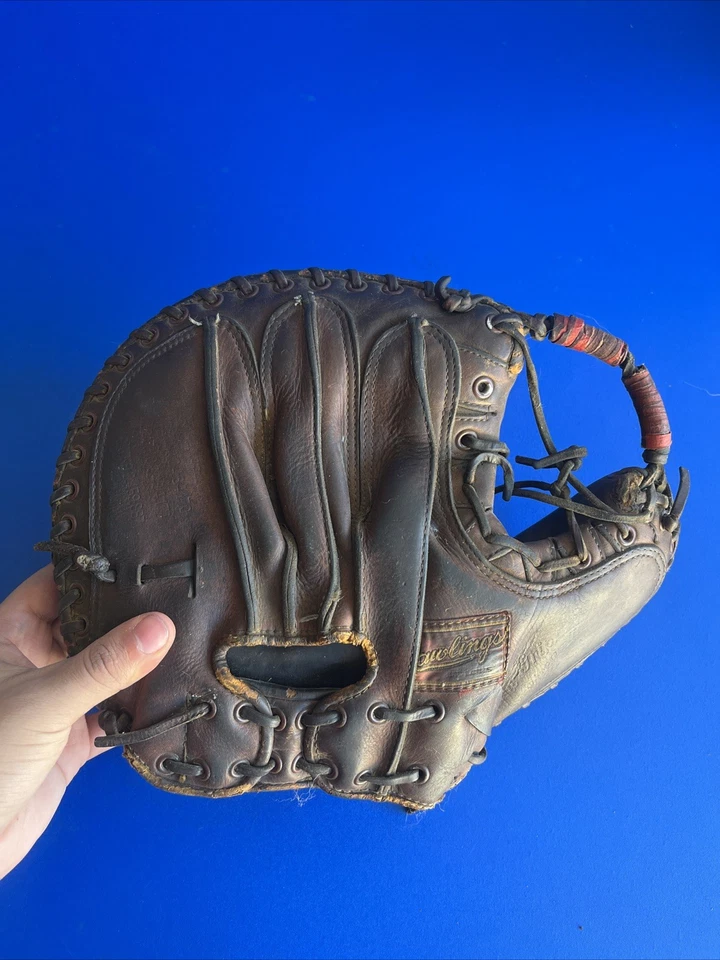 Guante de cuero Rawlings Catcher’s vintage, años 50 buen estado envío rápido Foto 1 de 4