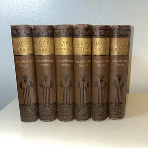 The Great Western Series By Oliver Optic Complete 1st Edition 6 Volume Set - Picture 1 of 24