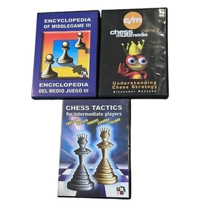 Lot Of 3 PC CD, CD-Rom Chess Games Strategies Tactics UNTESTED - Picture 1 of 6