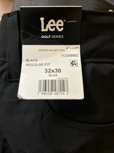 LEE Golfhose 32 x 30 Performance Schwarz Brandneu - Bild 1 von 7