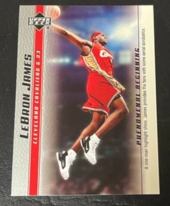 LEBRON JAMES ROOKIE 2003 MAZO SUPERIOR FENOMENAL BEGINNINGS TARJETA #13 SLAM Dunk - Imagen 1 de 2