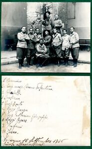 BERSAGLIERI 1926-FOTO RICORDO con FIRME-Cm:15x12