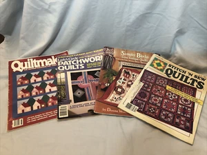 Quiltmaker Magazine Stitch 'N Sew Ladys Circle Patchwork Sampler Blocks Lot of 4 - Picture 1 of 13