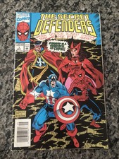 THE SECRET DEFENDERS #6 Newsstand Marvel Comics 1993 Scarlet Witch Spider-Man