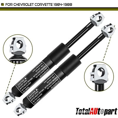2x Hood Lift Supports Shock Struts Springs Prop for Chevrolet Corvette 1984-1988 - Image 1 of 4