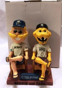2010 TIMBER RATTLERS BERNIE / FANG "SITTING ON BENCH" BOBBLEHEAD NIB - Picture 1 of 1