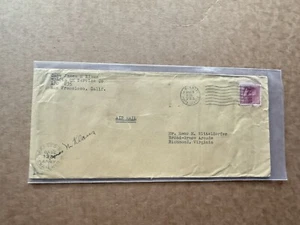 US WWII Prexy Censor Cover +Solo Franking #823 +18C Rate +APO235 +Neat Usage - Picture 1 of 3