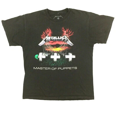 Metallica Master Of Puppets T-Shirt 2-Sided Tour Concert Heavy Metal Rock Tee L - Image 1 of 4