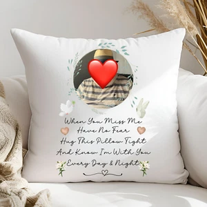 Personalised Memorial Hug Pillow, Keepsake Cushion for Loss of Loved One Custom - Picture 1 of 4