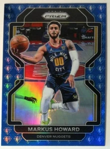 2021-22 Panini Prizm Blue Prizm NBA 75th #218 Markus Howard Nuggets - Imagen 1 de 3
