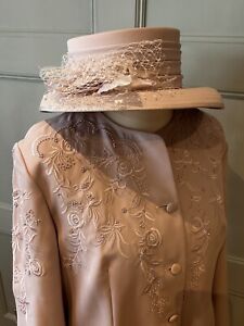 Classic LILAC Condici Sz 18 Mother of the Bride Wedding Outfit Skirt Jacket Hat