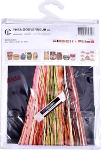 Thea Gouverneur Kuchen Sortiment auf Aida gezählt Kreuzstich Set, 18 Stück - Bild 1 von 5