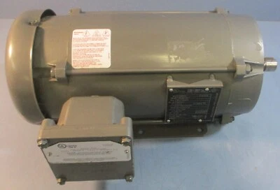 Baldor CEM7037T Electric Motor 35E377M494G1 A-3350434 3PH 7/8" Shaft Dia NOS - Image 1 of 4