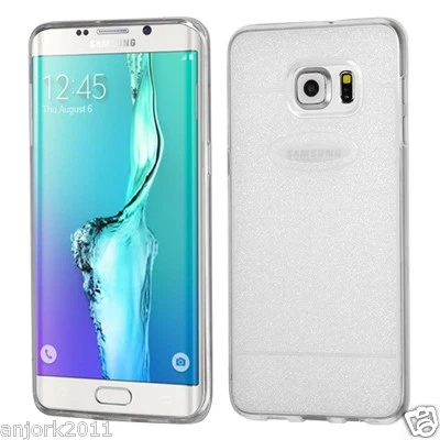 Clear Glittering Soft Candy Case Skin Cover for Galaxy S6 Edge Plus G928 - Image 1 of 4