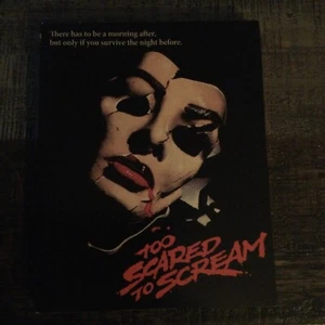 TOO SCARED TO SCREAM w/Slipcover (1985) (Blu-Ray) SCORPION RELEASING - Picture 1 of 1