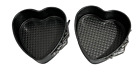 2 x Small Heart Shaped Spring Form Cake Tins Baking Love Baking Valentines Used