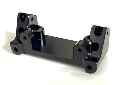 Dhawk CNC Aluminum Front Bulkhead Black For Team Associated RC10GT RC10T - Image 1 of 4