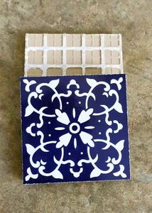20X Ceramics Traditional Vintage Splash back Feature Wall Tile 100x100mm BW20SM - Picture 1 of 4