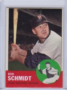 1963 Topps Baseball Card #94 Bob Schmidt Washington Senators - Ex-ExMt - Picture 1 of 2