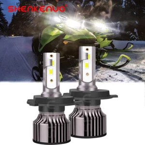 2 H4 Bright LED Light Bulbs For Arctic Cat ZR 8000 2014-2018 2019 headlight 12V - Picture 1 of 12
