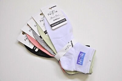 CAIMAX Neu 5 Paar Damen Sneaker Socken Sneakers Söckchen Damen Sun Motiv BL2064